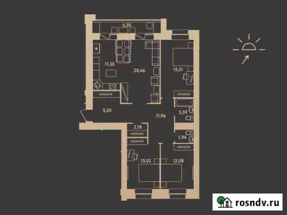 4-комнатная квартира, 103.2 м², 10/16 эт. на продажу в Барнауле Барнаул