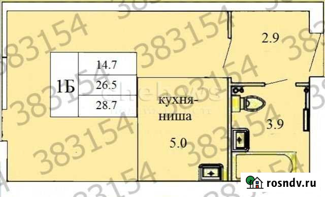 Квартира-студия, 26 м², 5/16 эт. на продажу в Чебоксарах Чебоксары - изображение 1
