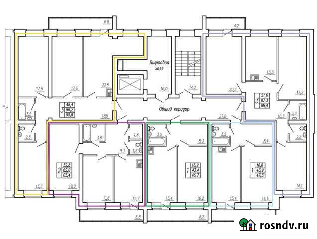 3-комнатная квартира, 96.2 м², 8/9 эт. на продажу в Боровском Боровский - изображение 1