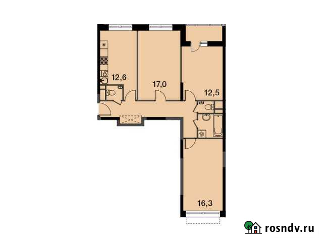 3-комнатная квартира, 77.8 м², 1/8 эт. на продажу в Мытищах Мытищи - изображение 1