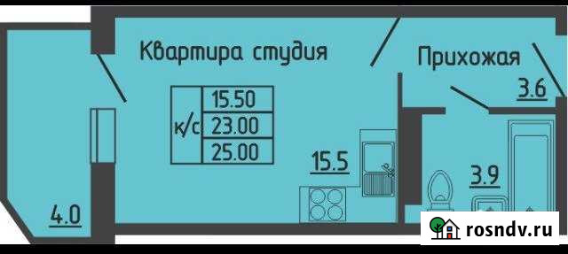Квартира-студия, 25 м², 3/17 эт. на продажу в Чебоксарах Чебоксары - изображение 1