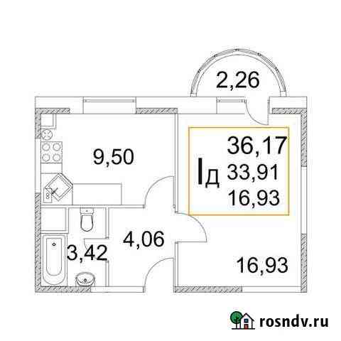 1-комнатная квартира, 36.8 м², 4/4 эт. на продажу в Пушкино Пушкино
