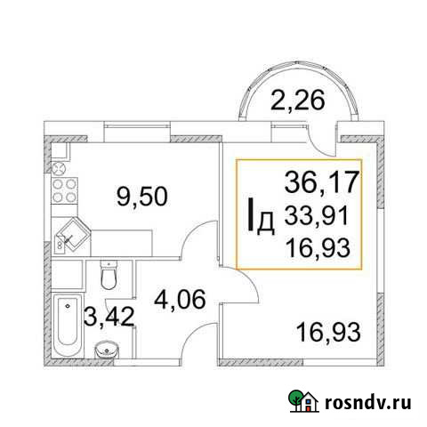 1-комнатная квартира, 36.8 м², 4/4 эт. на продажу в Пушкино Пушкино - изображение 1