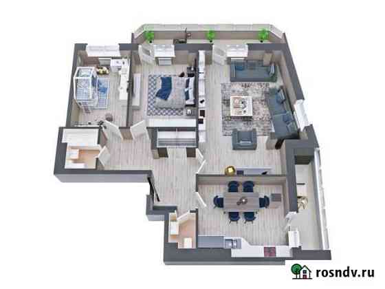 3-комнатная квартира, 113.5 м², 17/19 эт. на продажу в Ростове-на-Дону Ростов-на-Дону