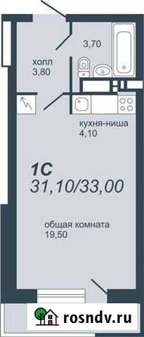 Квартира-студия, 33 м², 15/20 эт. на продажу в Перми Пермь - изображение 1