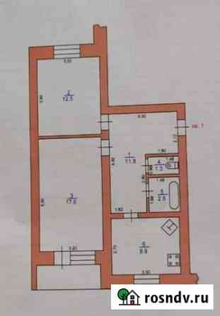 2-комнатная квартира, 54 м², 1/3 эт. на продажу в Катайске Катайск