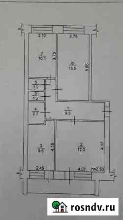 3-комнатная квартира, 66.5 м², 1/5 эт. на продажу в Стрежевом Стрежевой