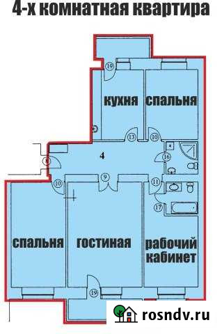 4-комнатная квартира, 135 м², 9/15 эт. на продажу в Благовещенске Амурской области Благовещенск - изображение 1