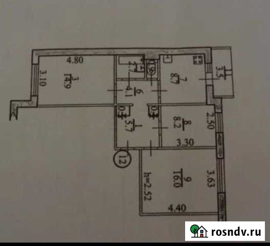 3-комнатная квартира, 64 м², 3/5 эт. на продажу в Биробиджане Биробиджан - изображение 1