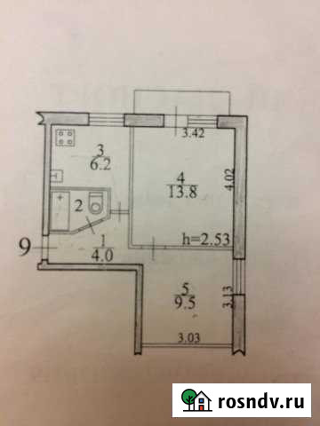 2-комнатная квартира, 36 м², 4/5 эт. на продажу в Биробиджане Биробиджан - изображение 1