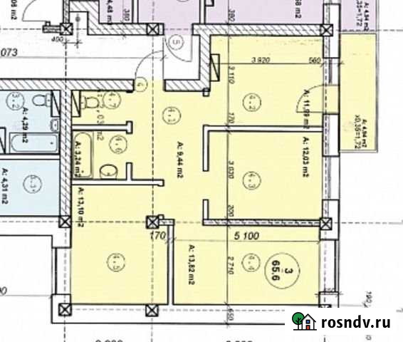 3-комнатная квартира, 65.6 м², 6/12 эт. на продажу в Улан-Удэ Улан-Удэ - изображение 1