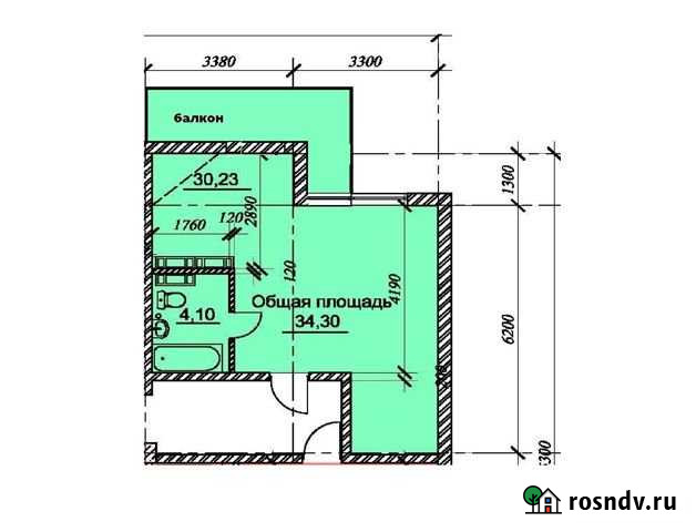 Квартира-студия, 34.3 м², 11/11 эт. на продажу в Севастополе Севастополь - изображение 1