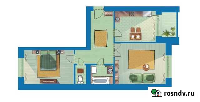 2-комнатная квартира, 62.1 м², 5/5 эт. на продажу в Стерлитамаке Стерлитамак - изображение 1