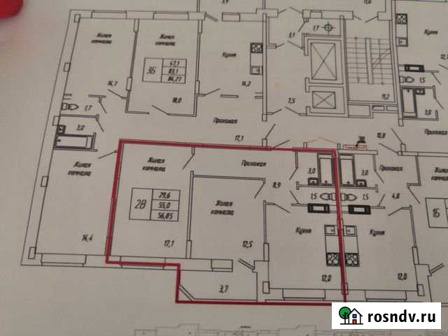 2-комнатная квартира, 58 м², 13/16 эт. на продажу в Чебоксарах Чебоксары - изображение 1