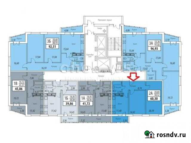 2-комнатная квартира, 70.6 м², 13/25 эт. на продажу в Чебоксарах Чебоксары - изображение 1