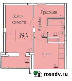 1-комнатная квартира, 39.6 м², 2/16 эт. на продажу в Новочебоксарске Новочебоксарск - изображение 1