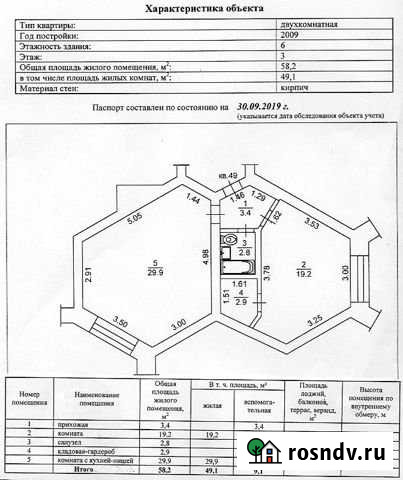 2-комнатная квартира, 58.8 м², 3/5 эт. на продажу на Зональной Станции Зональная Станция - изображение 1