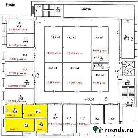 Офисное помещение после ремонта, 160 кв.м. Кемерово