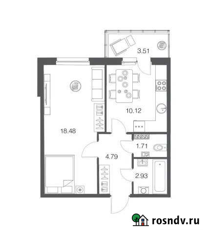 1-комнатная квартира, 38 м², 2/4 эт. на продажу в Токсово Токсово - изображение 1