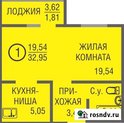 Квартира-студия, 33 м², 4/17 эт. на продажу в Оренбурге Оренбург - изображение 1