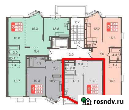 1-комнатная квартира, 38.2 м², 3/5 эт. на продажу в Химках Химки - изображение 1