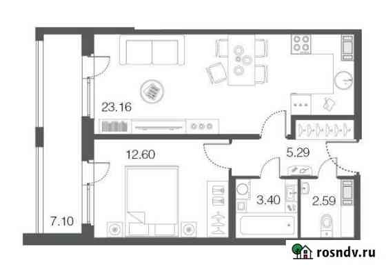 1-комнатная квартира, 47.1 м², 3/5 эт. на продажу в Сестрорецке Сестрорецк