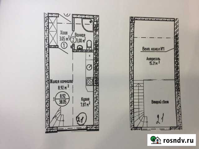 2-комнатная квартира, 38 м², 3/3 эт. на продажу в Пионерском Калининградской области Пионерский - изображение 1