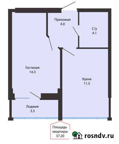 1-комнатная квартира, 37.2 м², 10/16 эт. на продажу в Ставрополе Ставрополь - изображение 1