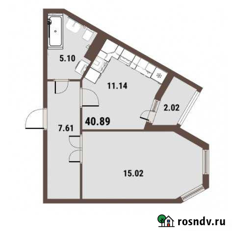 1-комнатная квартира, 40.9 м², 18/25 эт. на продажу в Энгельсе Энгельс - изображение 1