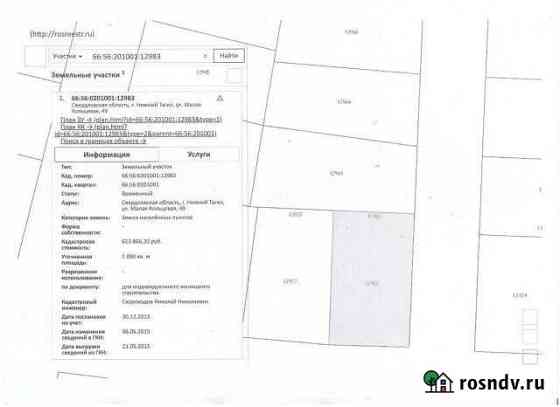 Участок ИЖС 10 сот. на продажу в Нижнем Тагиле Нижний Тагил