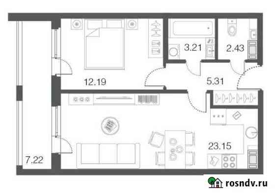 1-комнатная квартира, 46.2 м², 4/5 эт. на продажу в Сестрорецке Сестрорецк