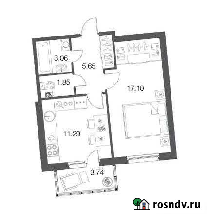 1-комнатная квартира, 39 м², 1/4 эт. на продажу в Токсово Токсово - изображение 1