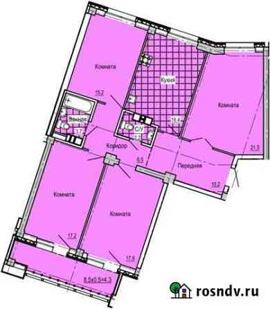 4-комнатная квартира, 110.8 м², 7/15 эт. на продажу в Ижевске Ижевск