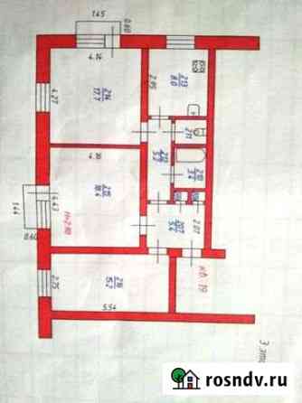 3-комнатная квартира, 75.3 м², 3/3 эт. на продажу в Кохме Кохма