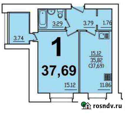 1-комнатная квартира, 37.7 м², 5/9 эт. на продажу в Брянске Брянск