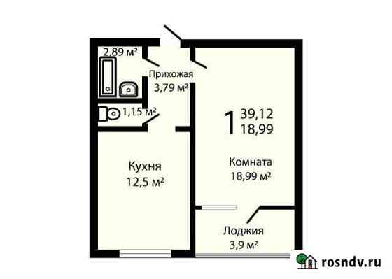 1-комнатная квартира, 43.2 м², 5/17 эт. на продажу в Островцах Островцы