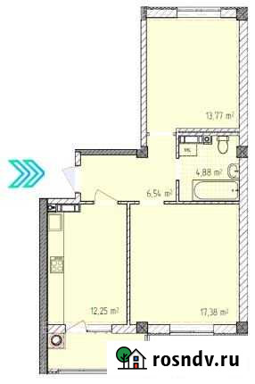 2-комнатная квартира, 56.9 м², 8/9 эт. на продажу в Симферополе Симферополь - изображение 1