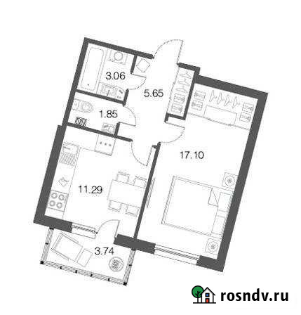1-комнатная квартира, 39 м², 1/4 эт. на продажу в Токсово Токсово - изображение 1