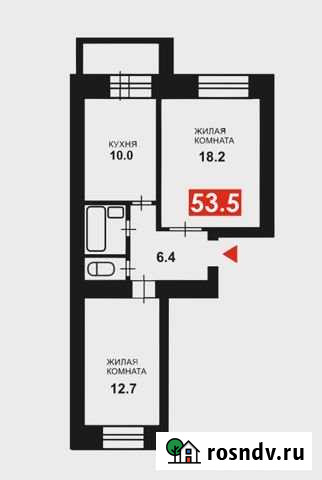 2-комнатная квартира, 53.5 м², 7/10 эт. на продажу в Благовещенске Амурской области Благовещенск - изображение 1