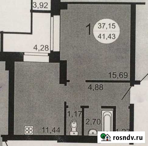 1-комнатная квартира, 41.4 м², 10/10 эт. на продажу в Новосибирске Новосибирск - изображение 1
