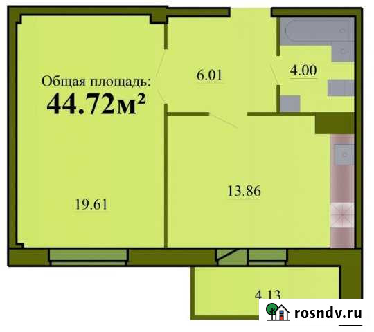 1-комнатная квартира, 45 м², 3/9 эт. на продажу в Пскове Псков - изображение 1