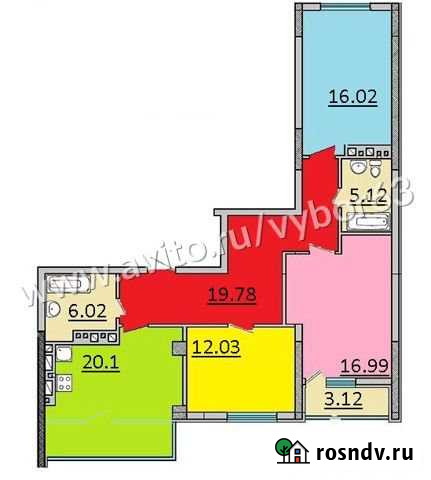 3-комнатная квартира, 92 м², 16/25 эт. на продажу в Самаре Самара - изображение 1