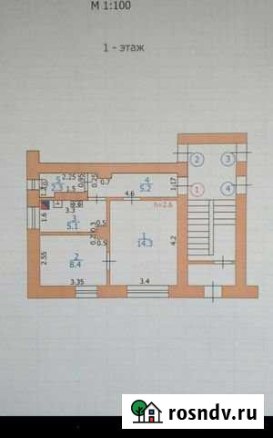 2-комнатная квартира, 35 м², 1/2 эт. на продажу в Ромоданово Ромоданово - изображение 1