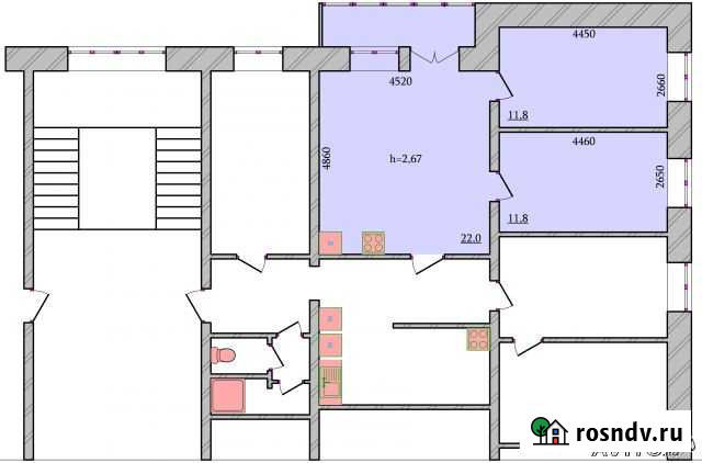 Комната 48 м² в 3-ком. кв., 5/5 эт. на продажу в Абакане Абакан - изображение 1