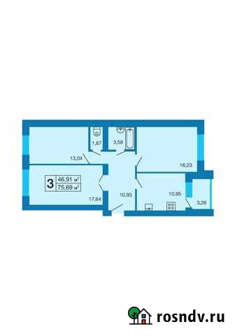 3-комнатная квартира, 75.7 м², 4/5 эт. на продажу в Стерлитамаке Стерлитамак - изображение 1