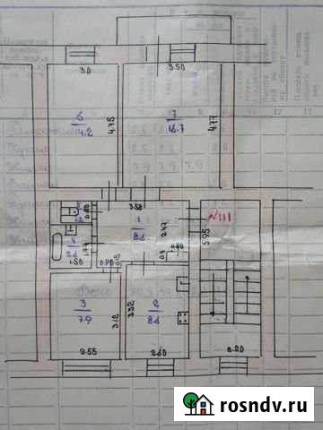 3-комнатная квартира, 59.8 м², 4/5 эт. на продажу в Комсомольском Республики Мордовия Комсомольский - изображение 1