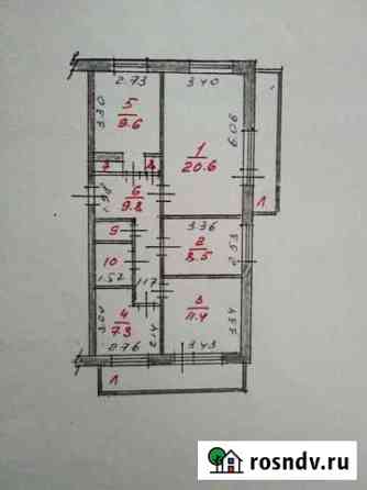 4-комнатная квартира, 72.2 м², 3/5 эт. на продажу в Оршанке Оршанка