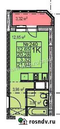 Квартира-студия, 23.6 м², 1/17 эт. на продажу в Нижнем Новгороде Нижний Новгород