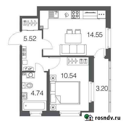 1-комнатная квартира, 35.4 м², 2/4 эт. на продажу в Токсово Токсово