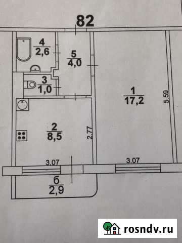 1-комнатная квартира, 35 м², 8/9 эт. на продажу в Новокуйбышевске Новокуйбышевск - изображение 1